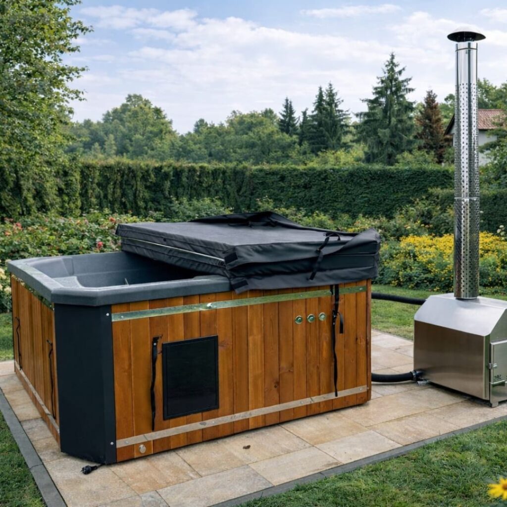 kwadratowe jacuzzi ogrodowe