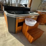 Jacuzzi ogrodowe - balia kwadratowa STANDARD 5 z piecem zewnętrznym - obrazek 2