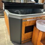 Jacuzzi ogrodowe - balia kwadratowa STANDARD 5 z piecem zewnętrznym - obrazek 3